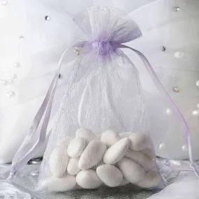 10 Pack 4"x6" Lavender Lilac Organza Drawstring Wedding Party Favor Gift Bags
