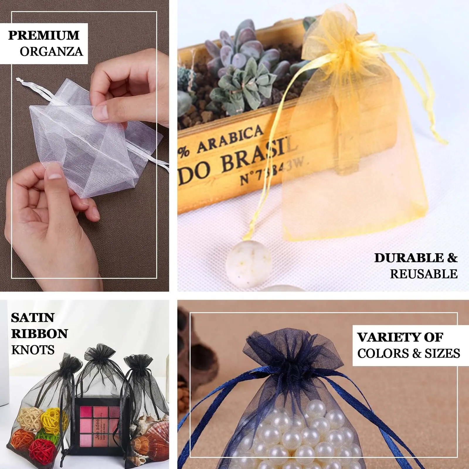 10 Pack 4"x6" Lavender Lilac Organza Drawstring Wedding Party Favor Gift Bags