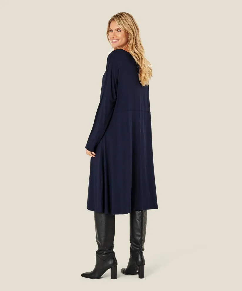 1005203 MaNabsa Jersey Dress - True Navy