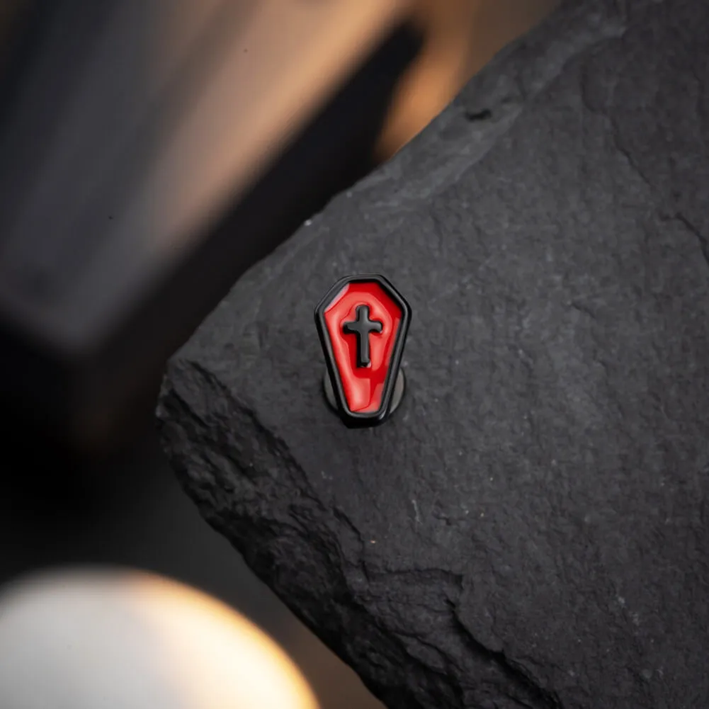 16G Red Coffin Lip/Medusa/Helix/Tragus Stud