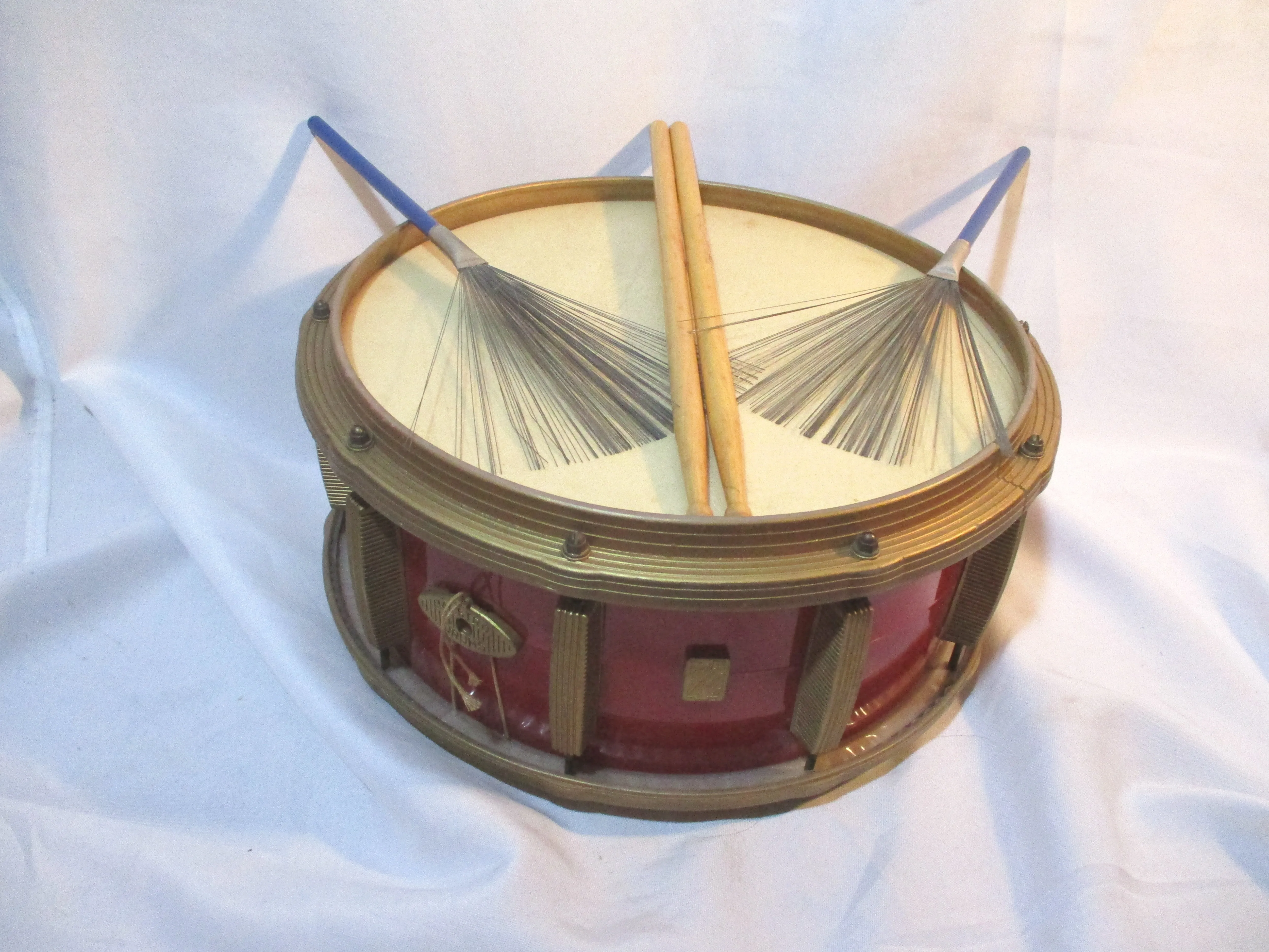1960s MASTRO DRUM PERCUSSION Cymbal Wire Brush MUSIC Instrument Bundle