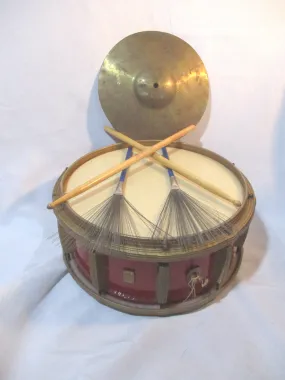 1960s MASTRO DRUM PERCUSSION Cymbal Wire Brush MUSIC Instrument Bundle
