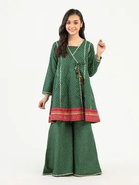 2 Piece Khaddar Suit-Paste Print (Pret)