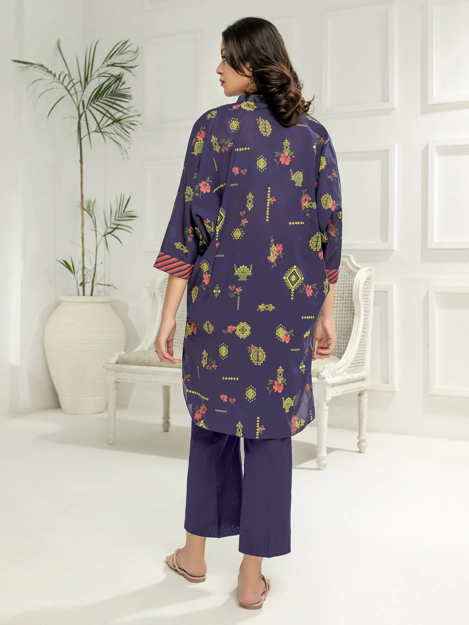 2 Piece Lawn Suit-Pasted Printed (Unstitched)