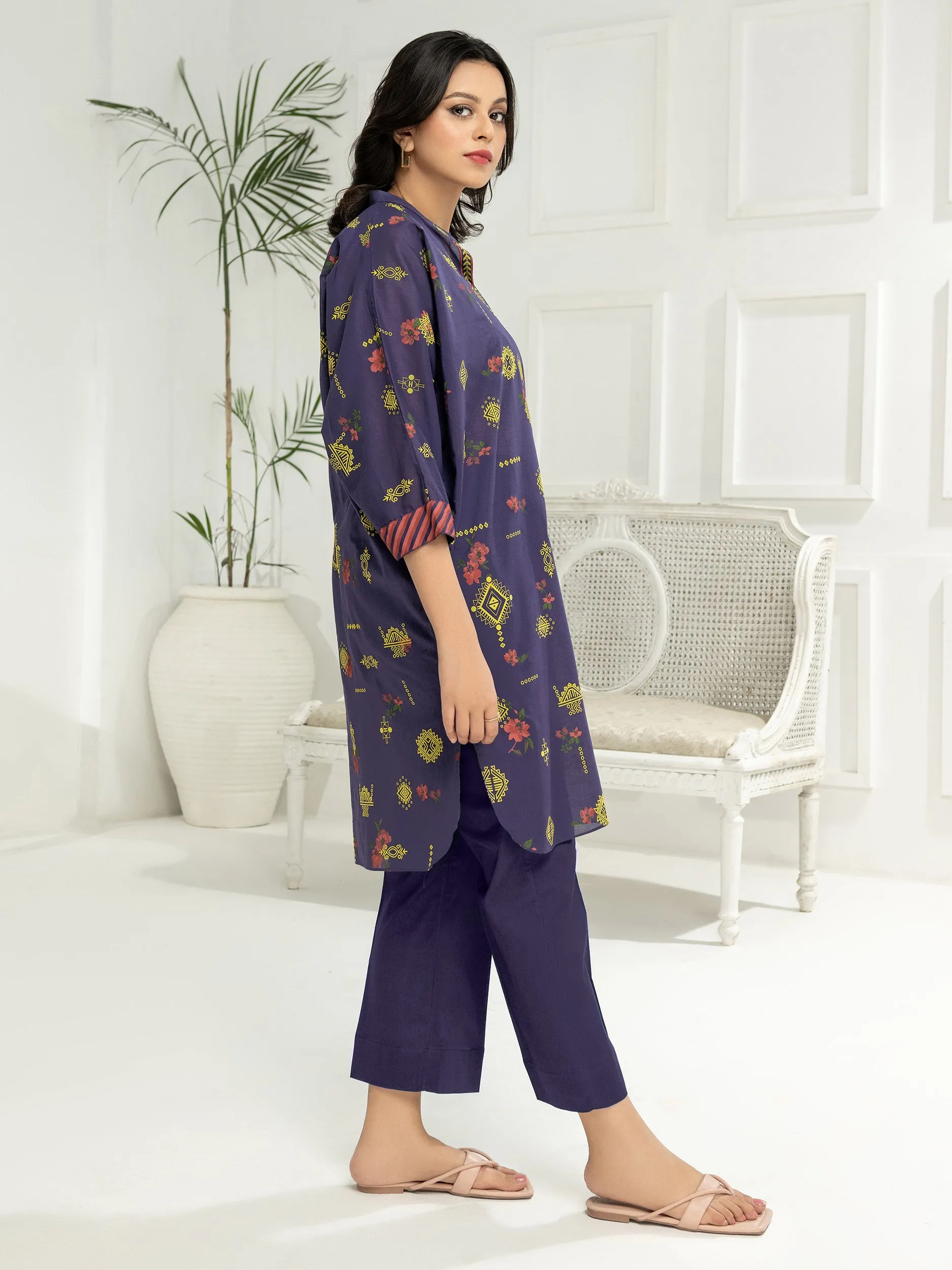 2 Piece Lawn Suit-Pasted Printed (Unstitched)