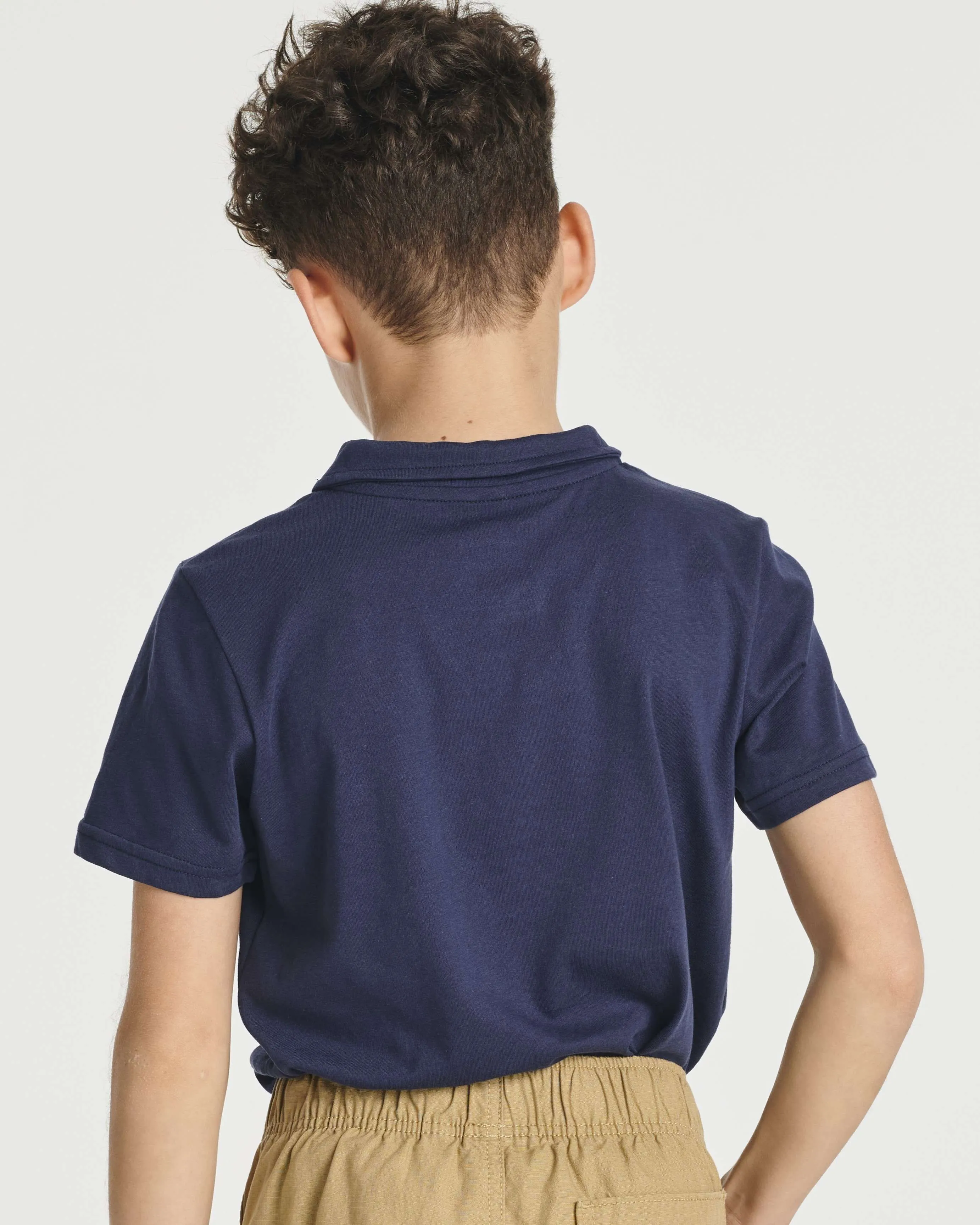 3 Pack: Boys' Jersey Cotton Polo Shirt