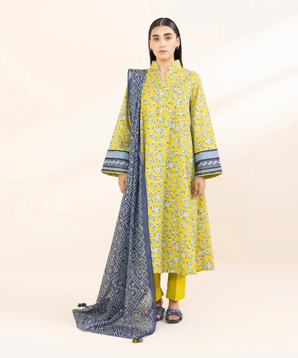 3 Piece - Printed Lawn Suit