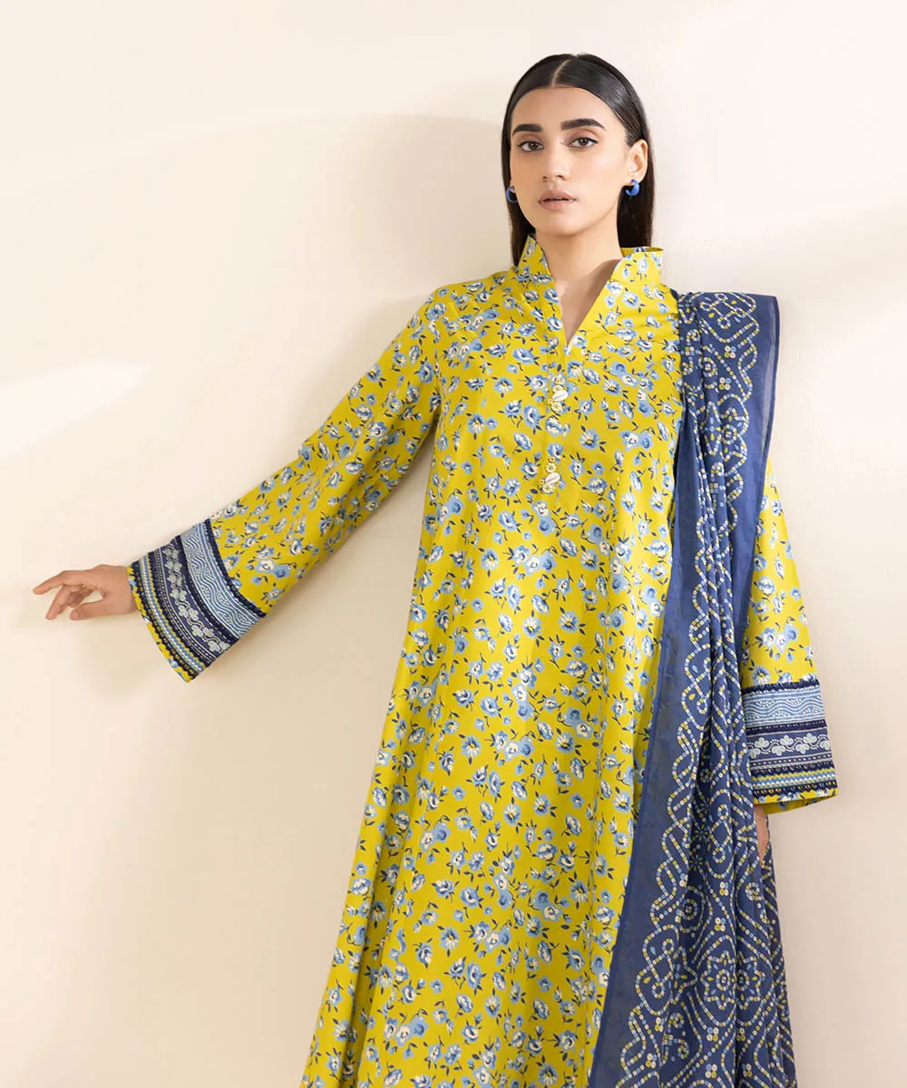 3 Piece - Printed Lawn Suit
