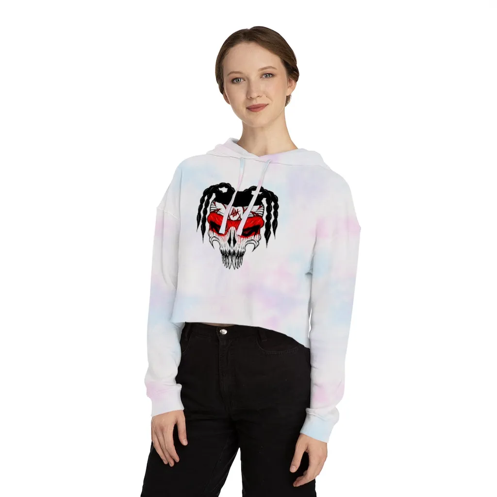 ABK Skull Women’s Cropped Hooded Sweatshirt