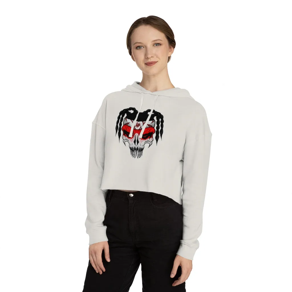 ABK Skull Women’s Cropped Hooded Sweatshirt