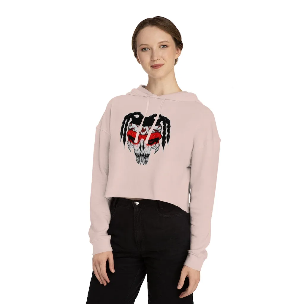 ABK Skull Women’s Cropped Hooded Sweatshirt