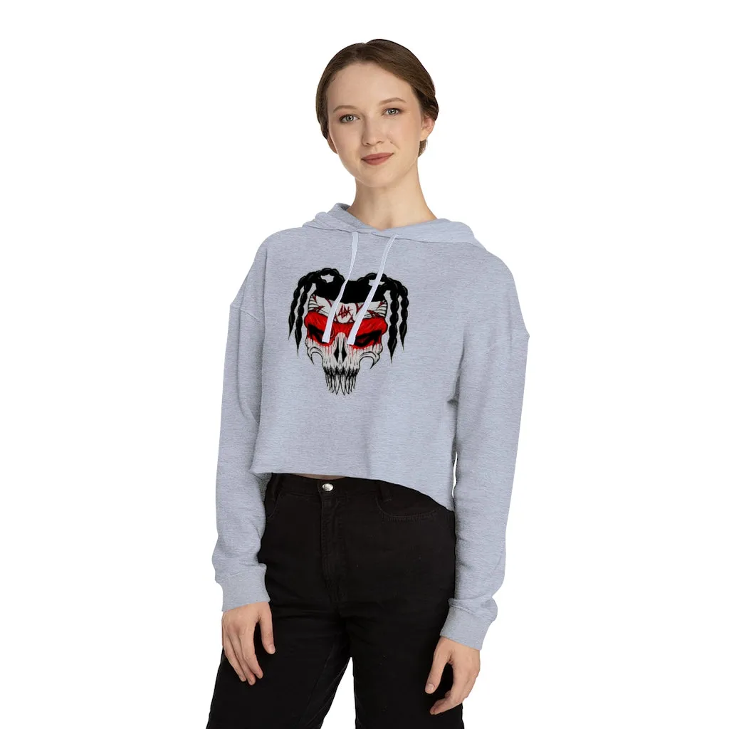ABK Skull Women’s Cropped Hooded Sweatshirt