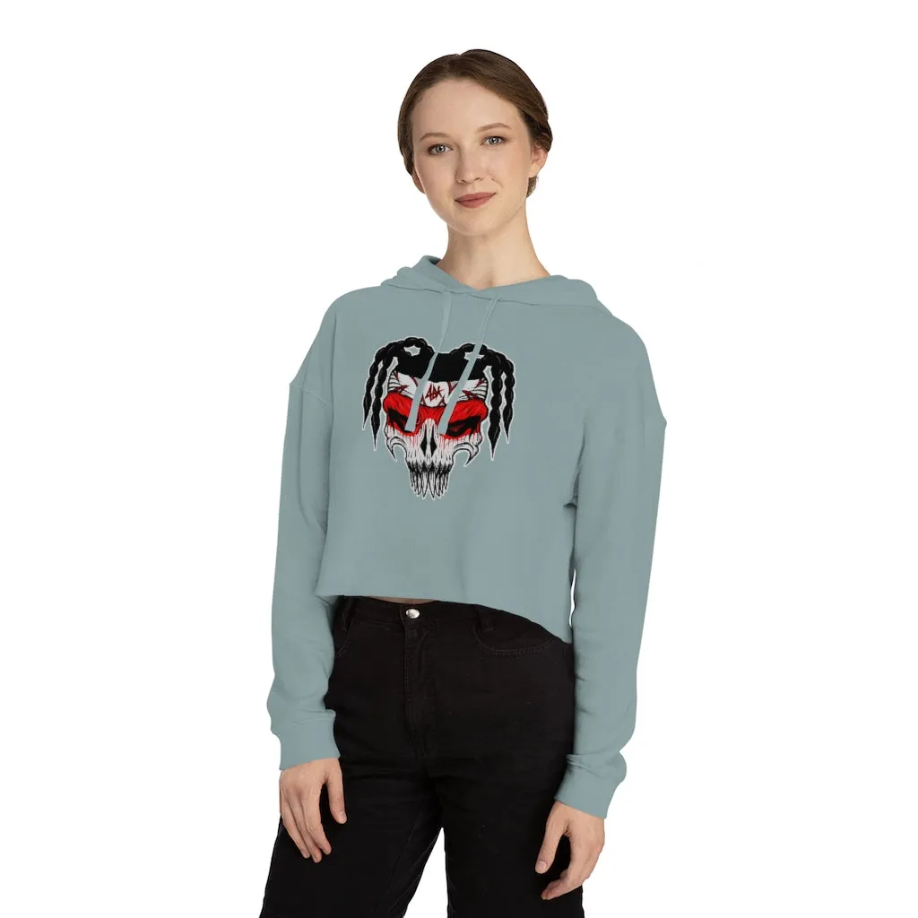 ABK Skull Women’s Cropped Hooded Sweatshirt