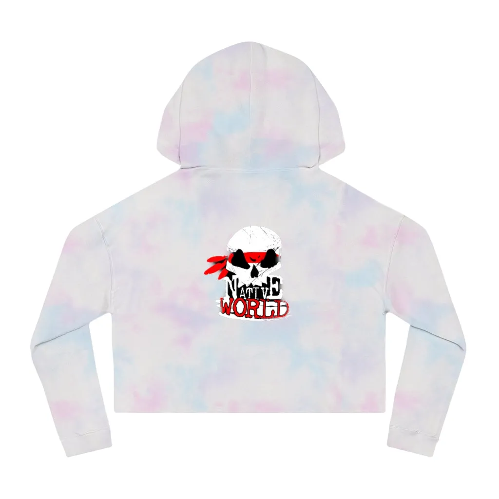 ABK Skull Women’s Cropped Hooded Sweatshirt