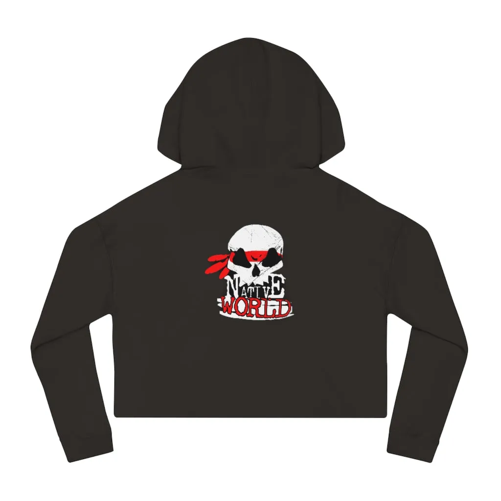 ABK Skull Women’s Cropped Hooded Sweatshirt