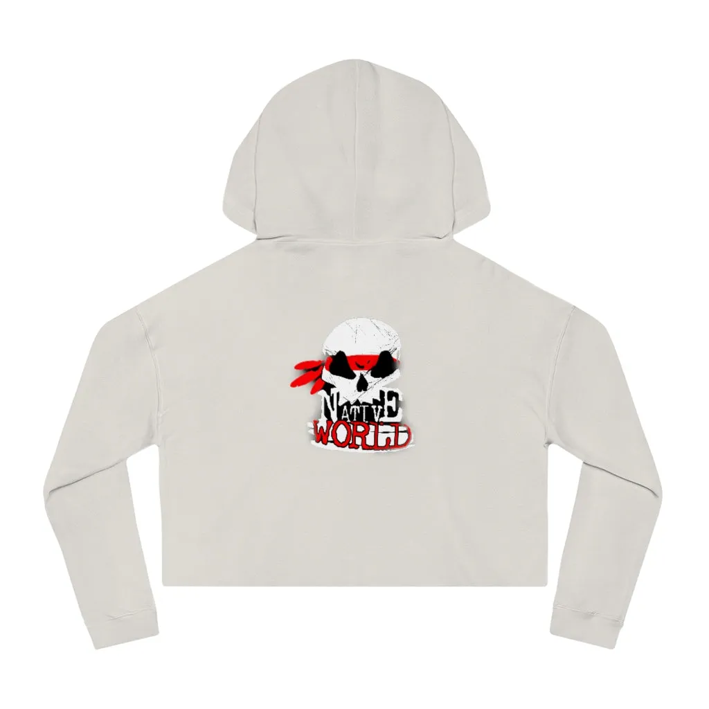 ABK Skull Women’s Cropped Hooded Sweatshirt