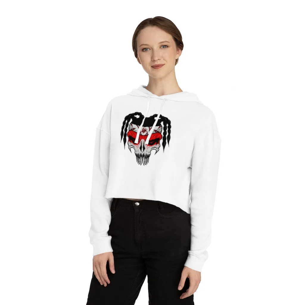 ABK Skull Women’s Cropped Hooded Sweatshirt