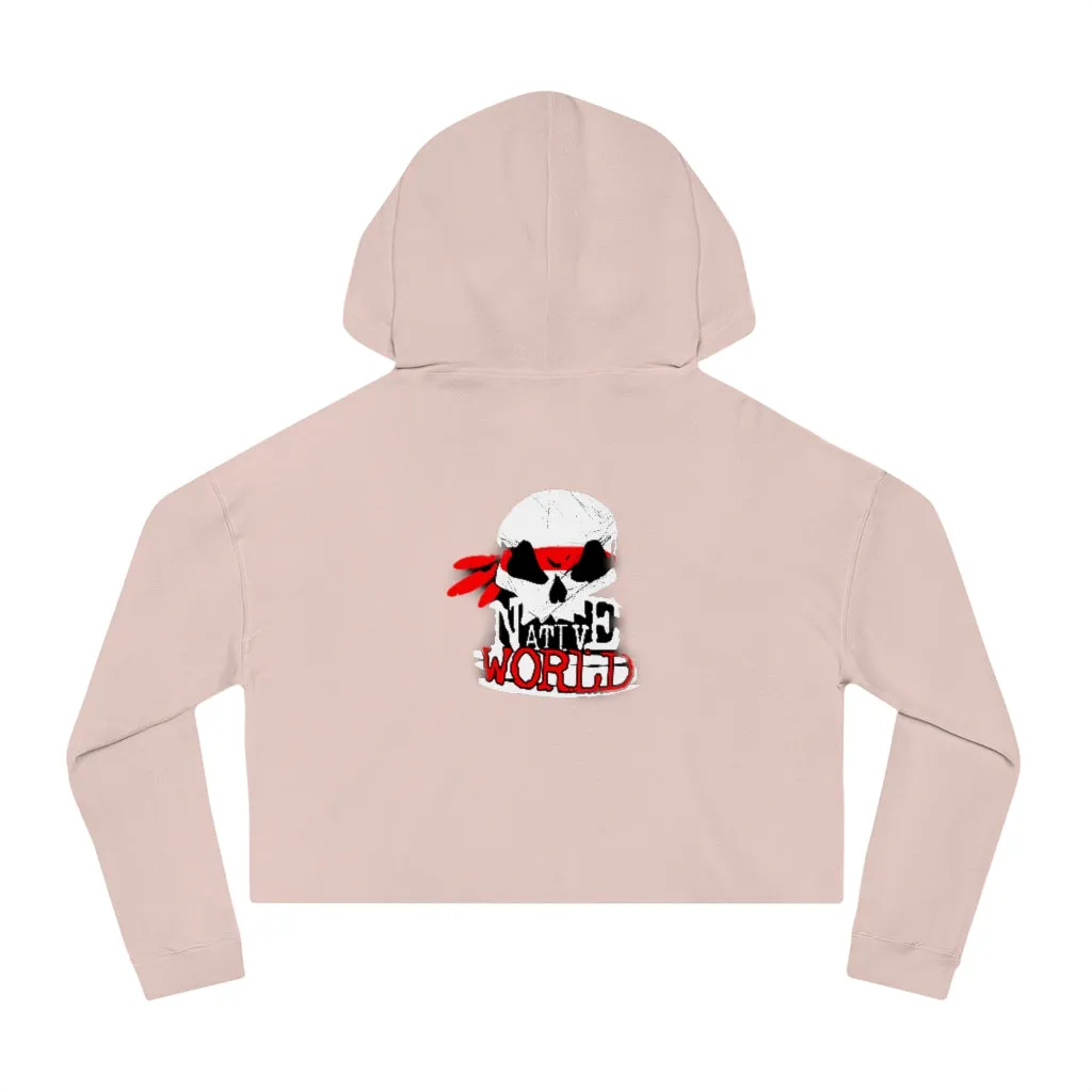 ABK Skull Women’s Cropped Hooded Sweatshirt