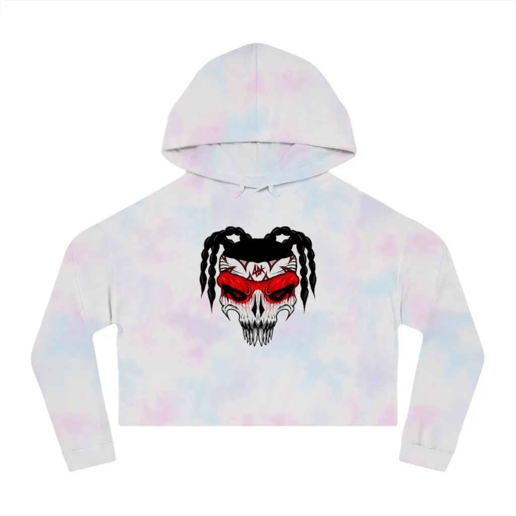 ABK Skull Women’s Cropped Hooded Sweatshirt
