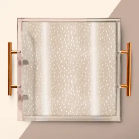 Acrylic Fawn Serving Tray