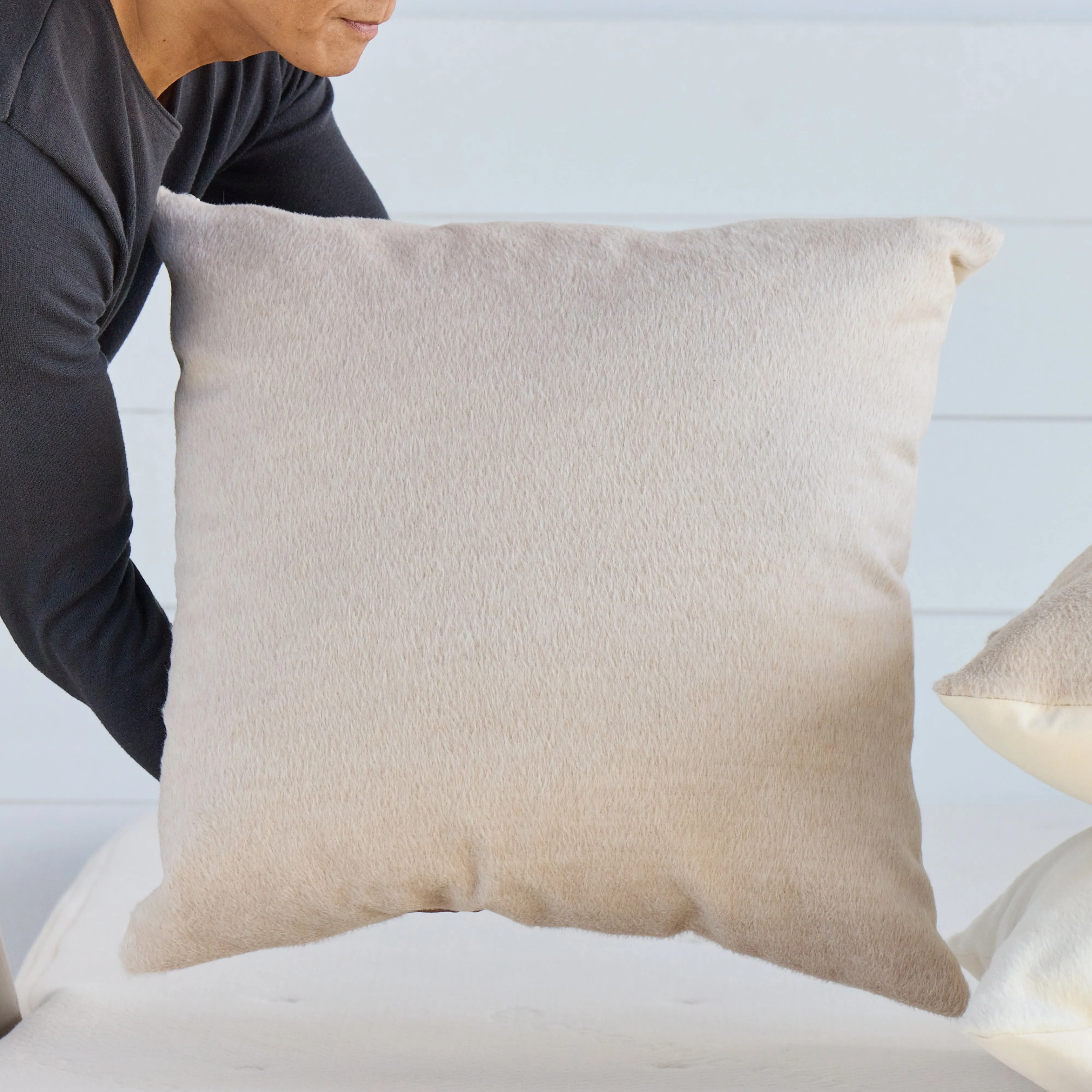 Alpaca Wool Throw Pillow Cover