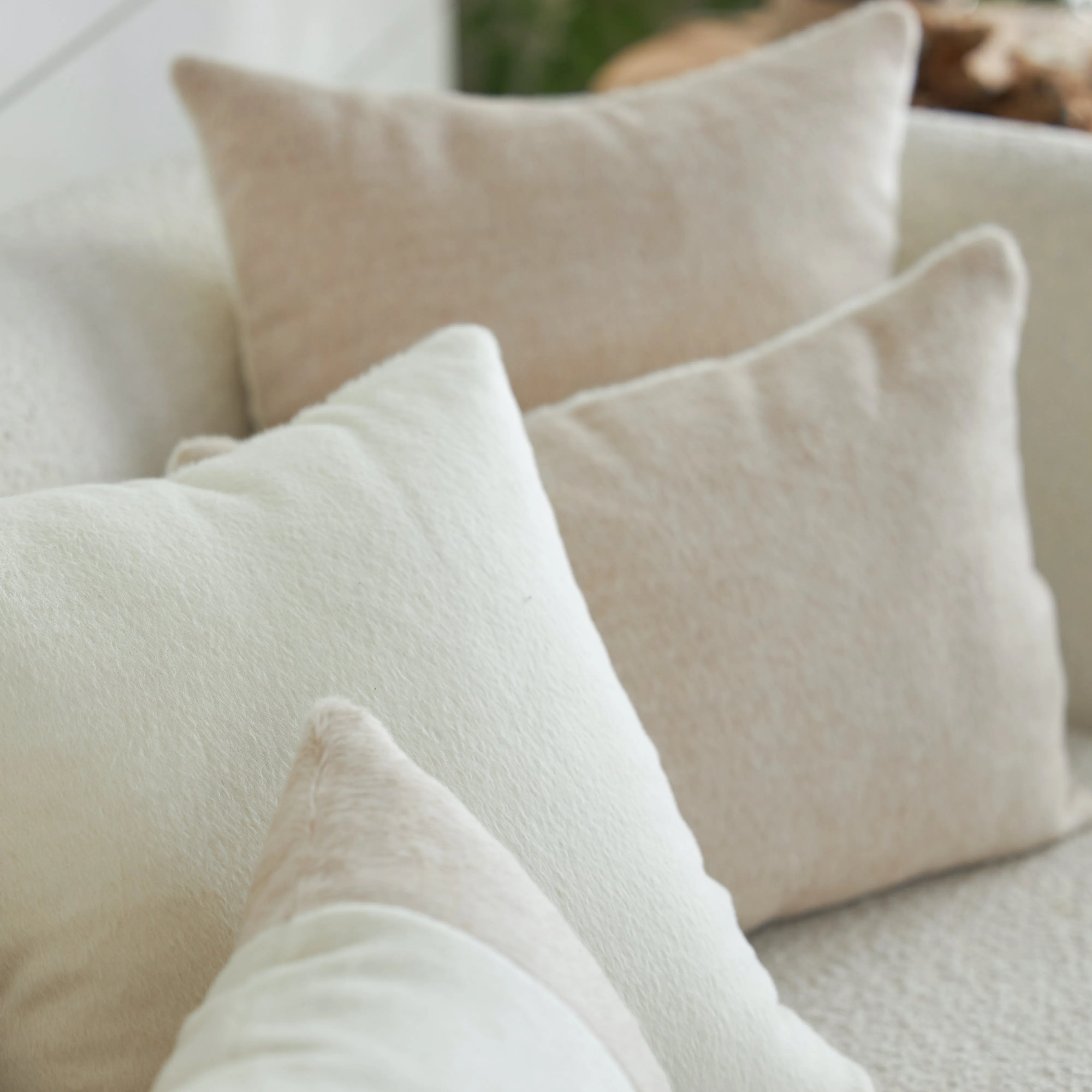 Alpaca Wool Throw Pillow Cover