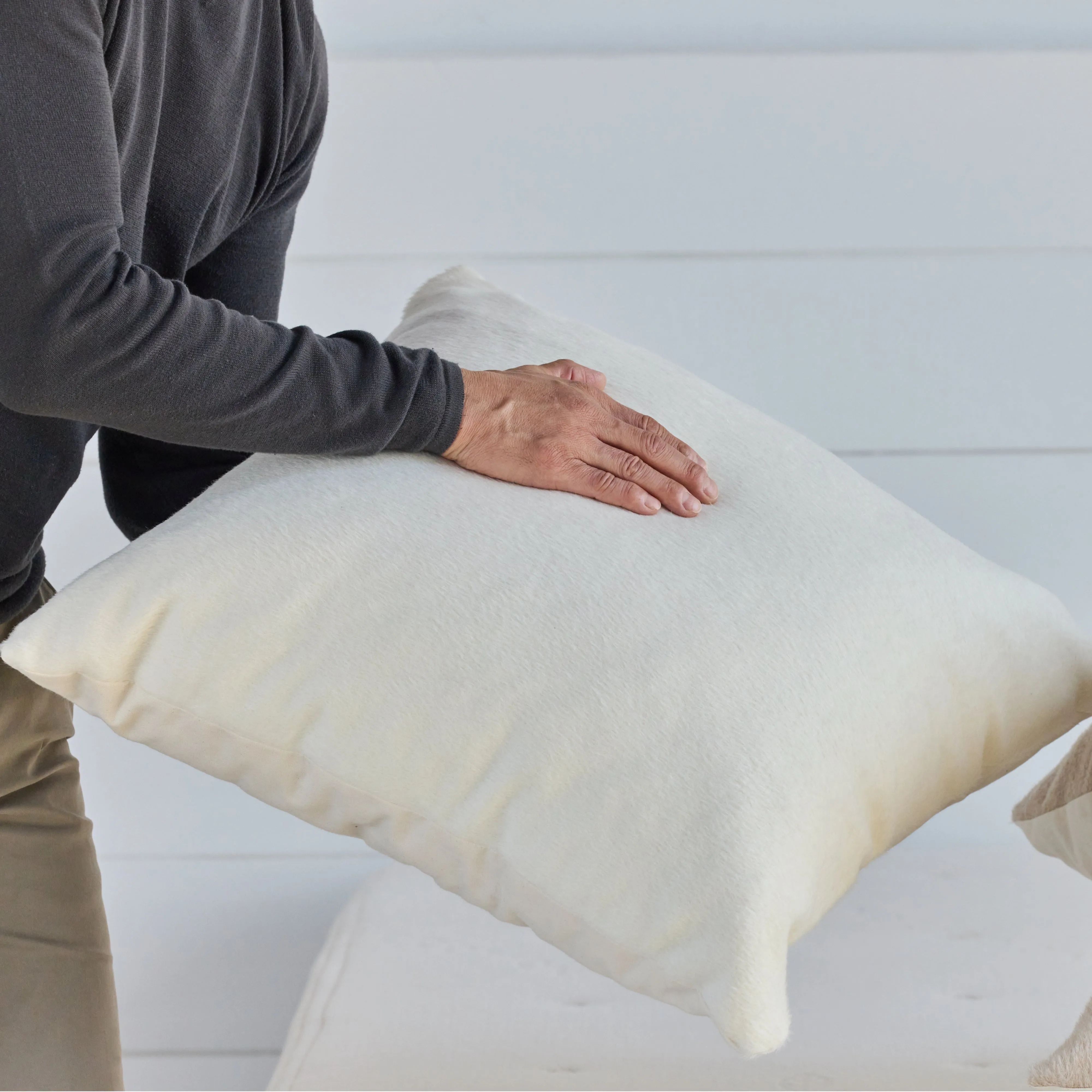 Alpaca Wool Throw Pillow Cover