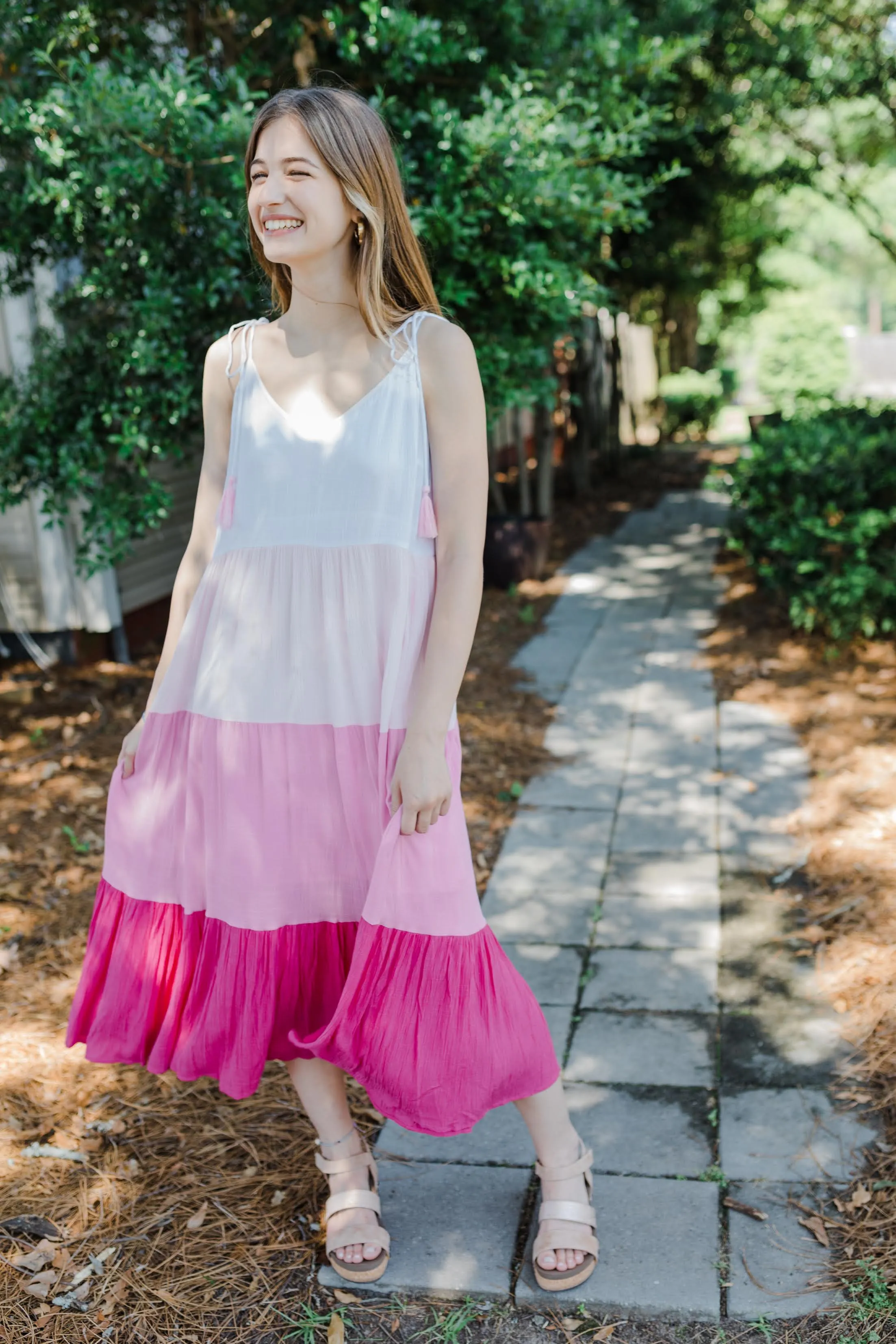 Amelia Colorblock Maxi Dress
