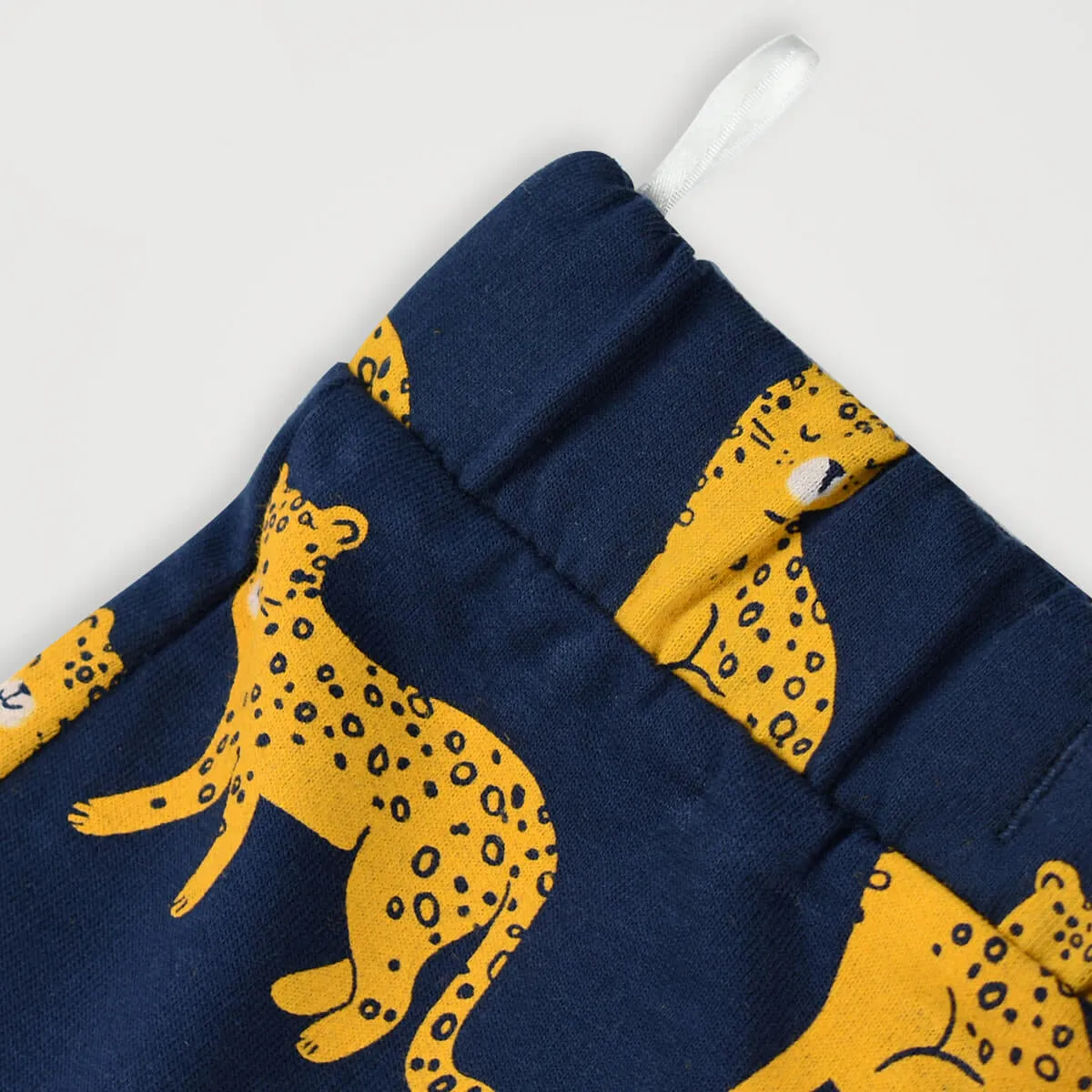 BC - Kids 'Navy' Leopard Printed Cotton Short BC793