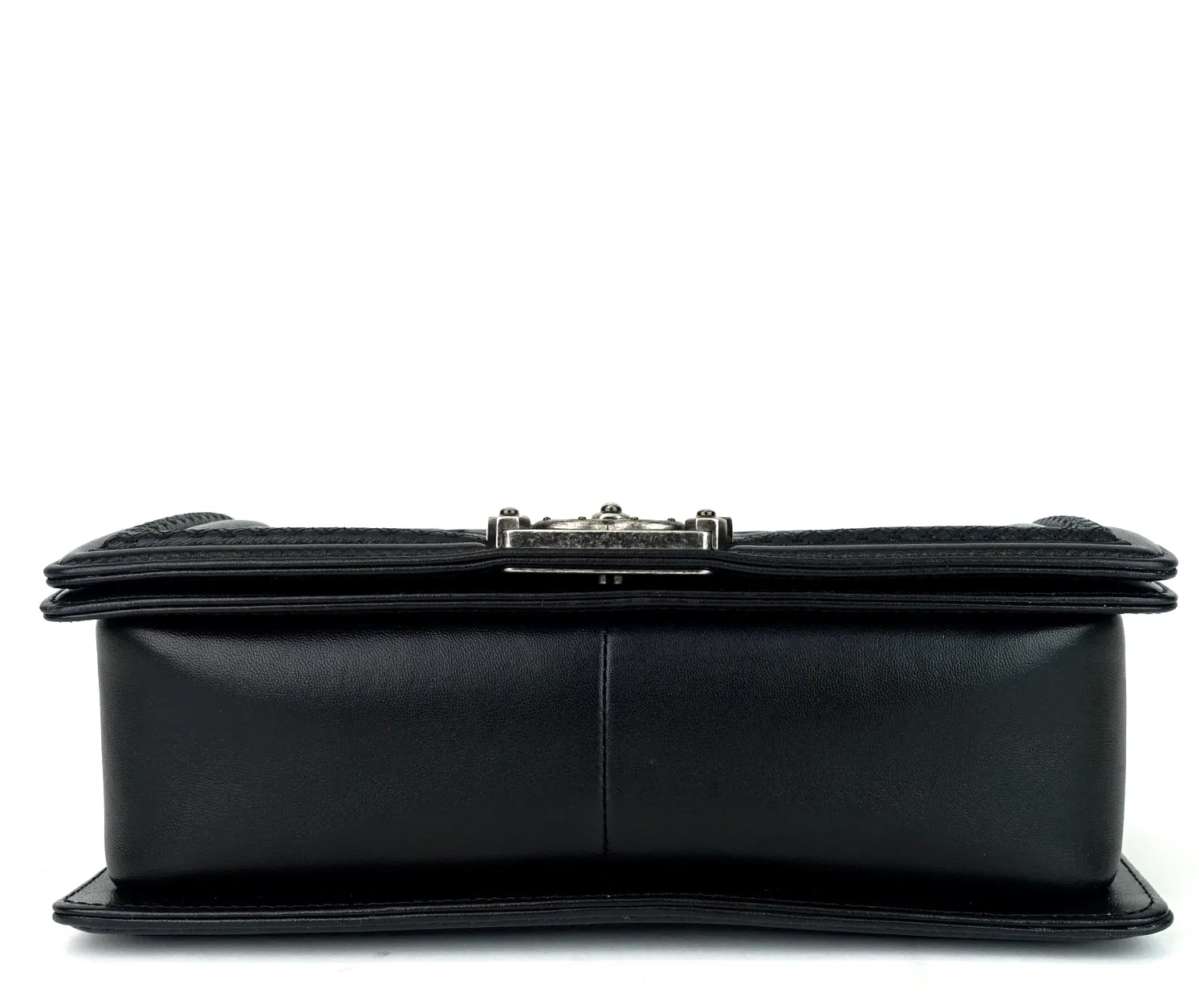 Boy Lattice Weave New Medium Leather Bag