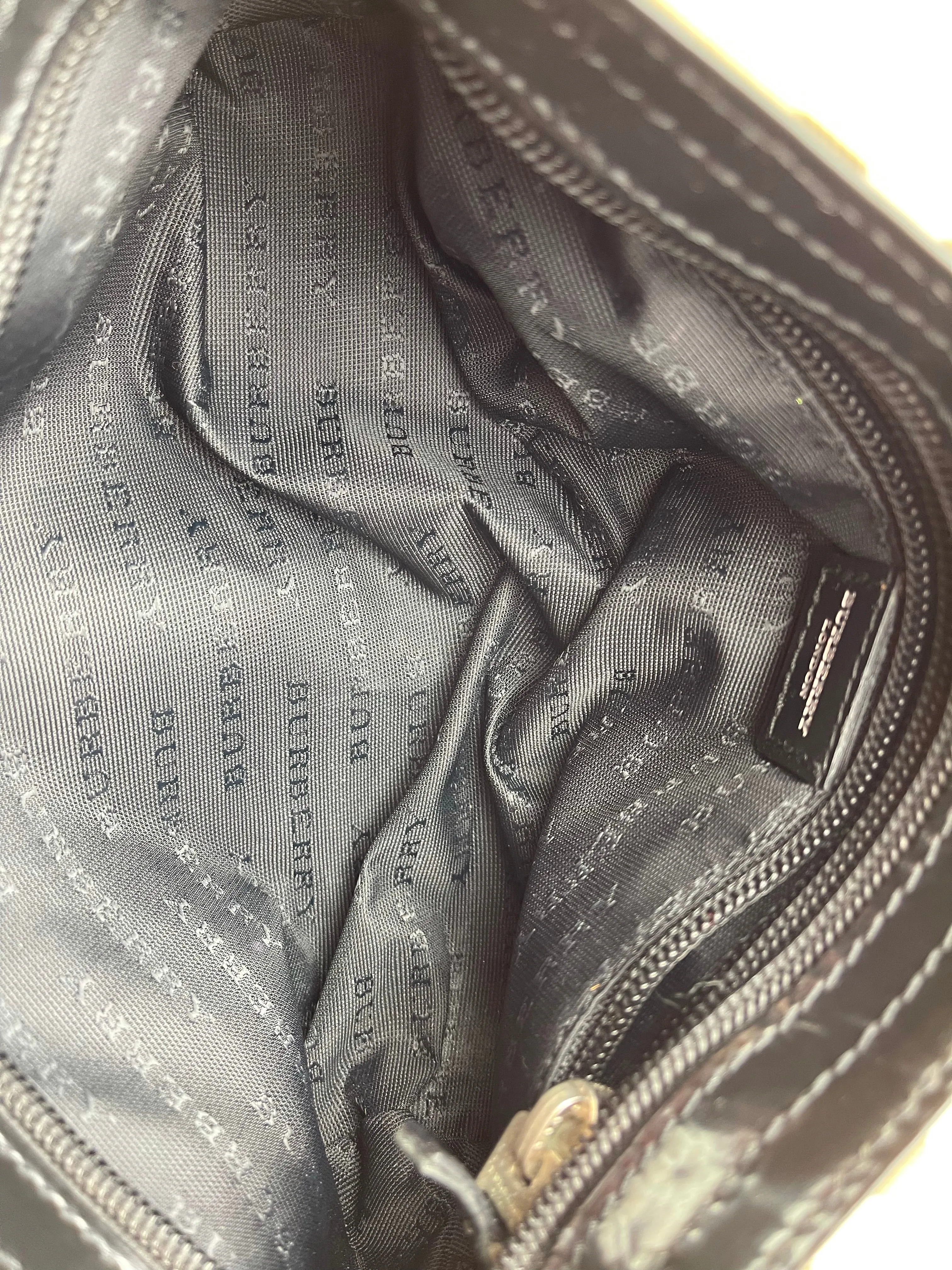 Burberry Classic Plaid Canvas Pochette