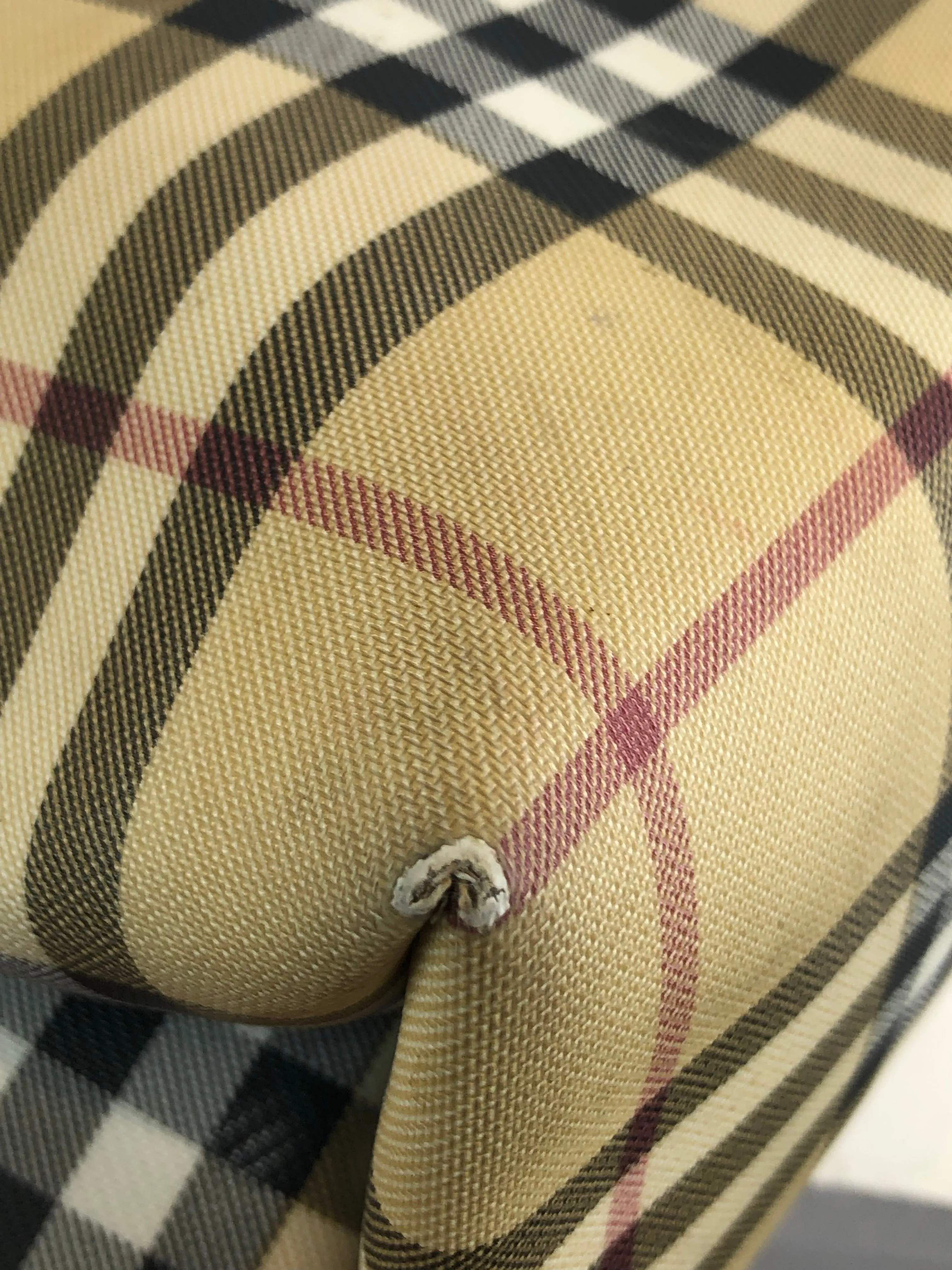 Burberry Classic Plaid Tote Bag