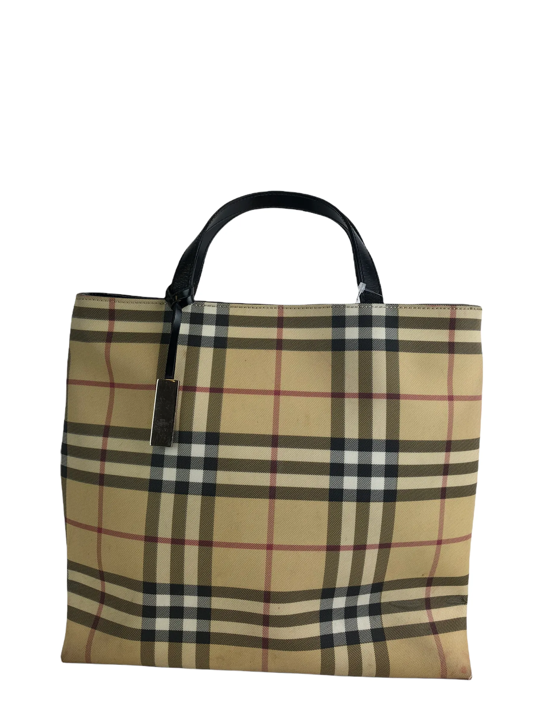 Burberry Classic Plaid Tote Bag