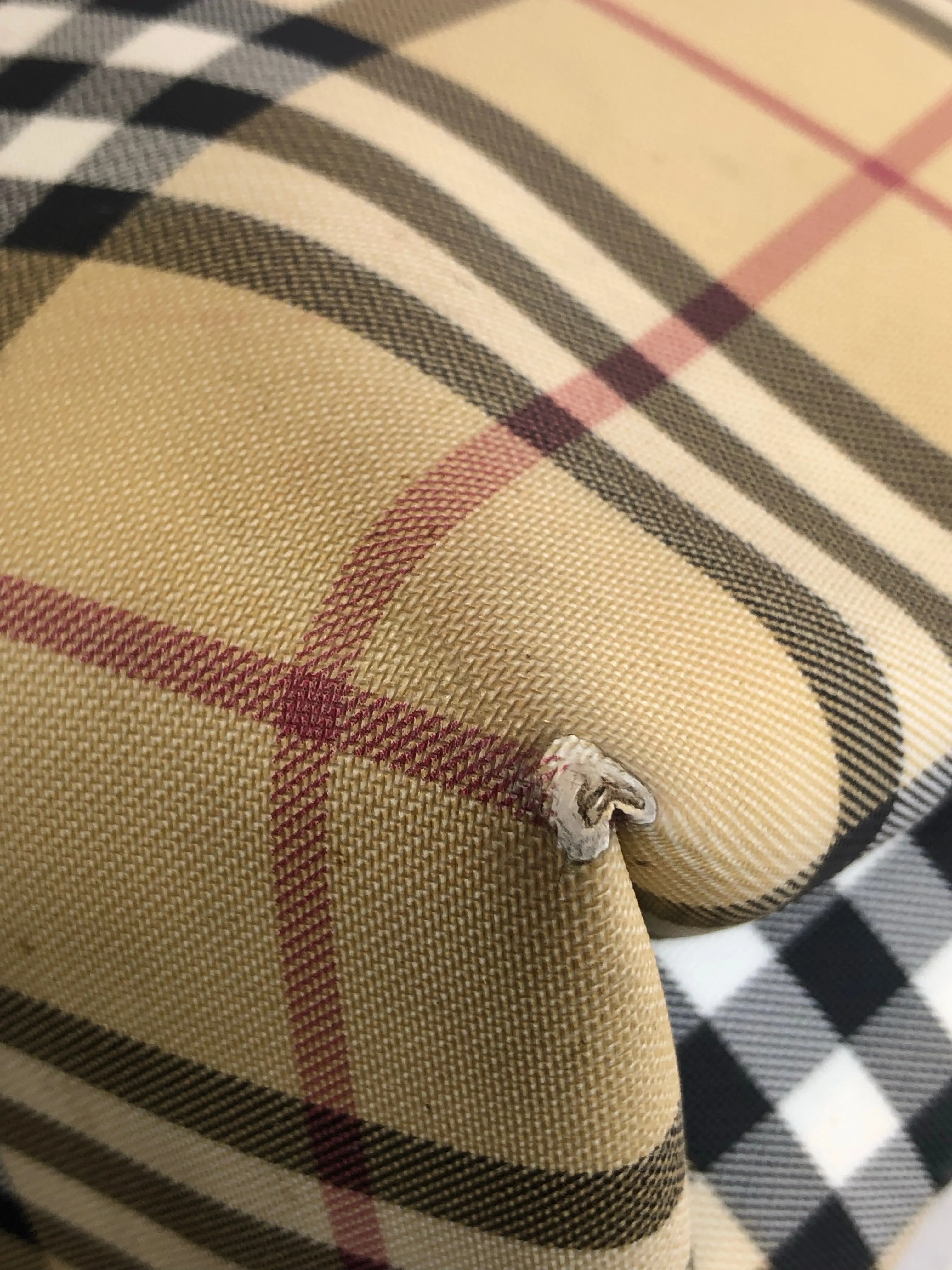 Burberry Classic Plaid Tote Bag