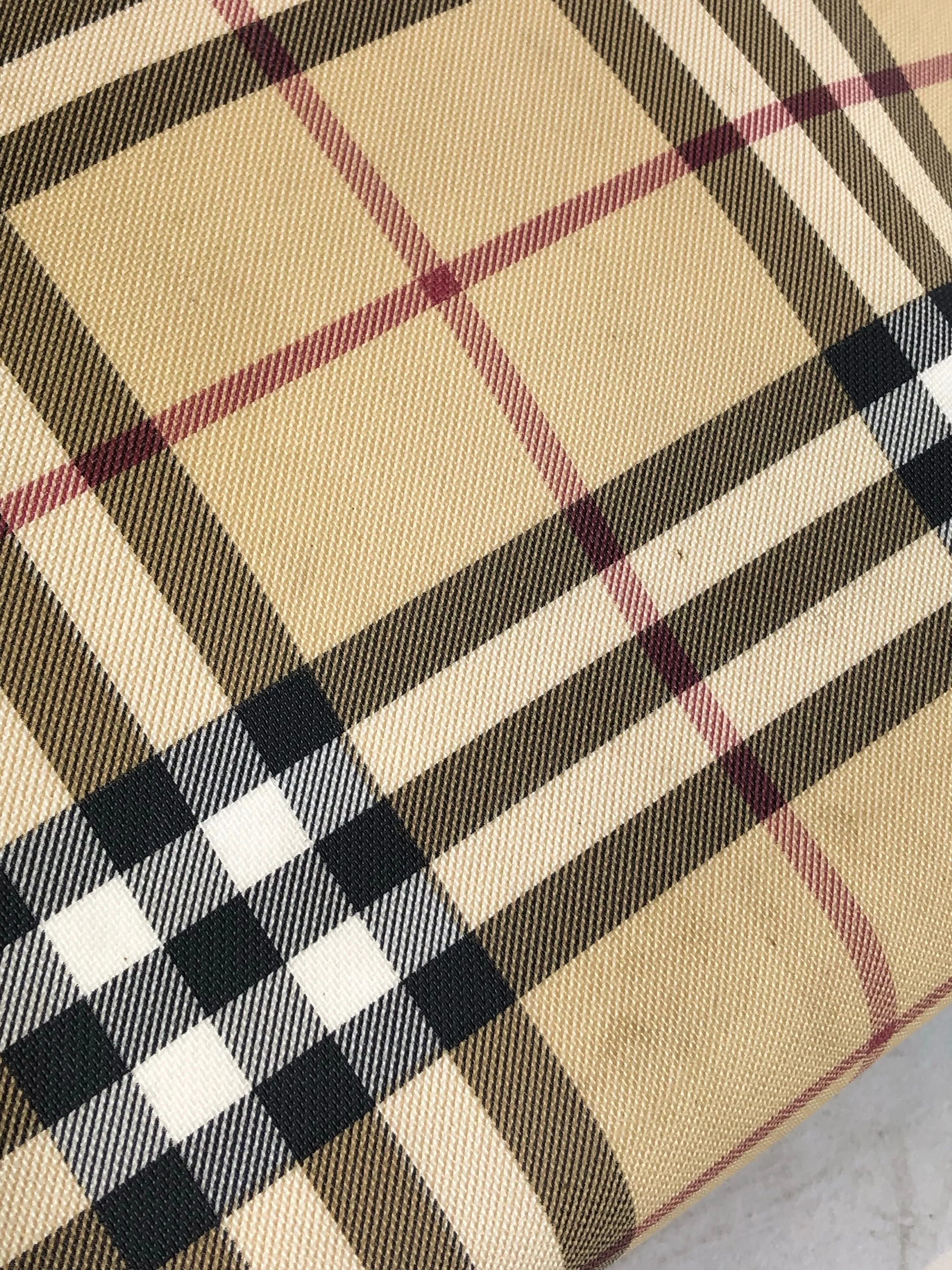 Burberry Classic Plaid Tote Bag
