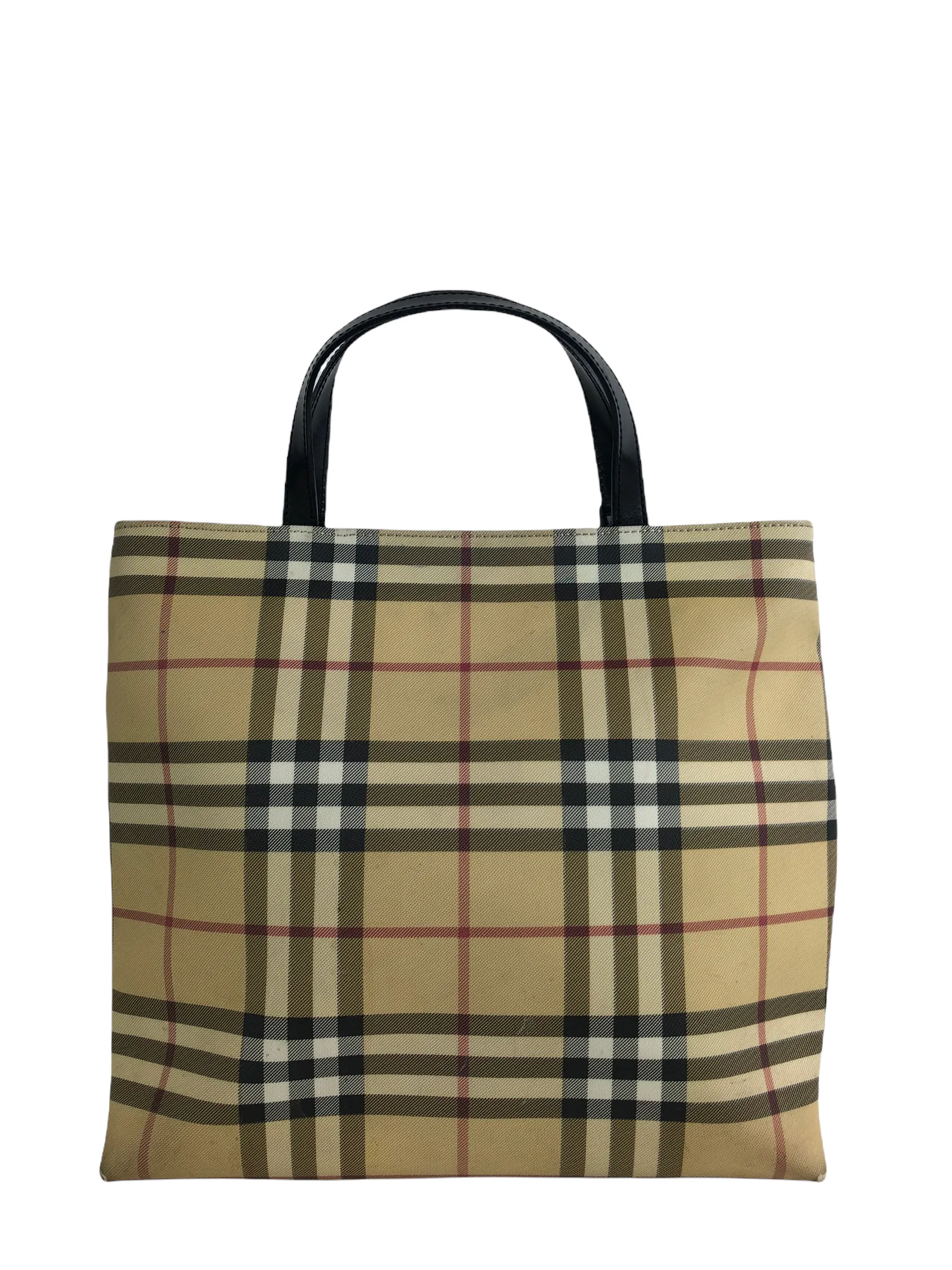 Burberry Classic Plaid Tote Bag