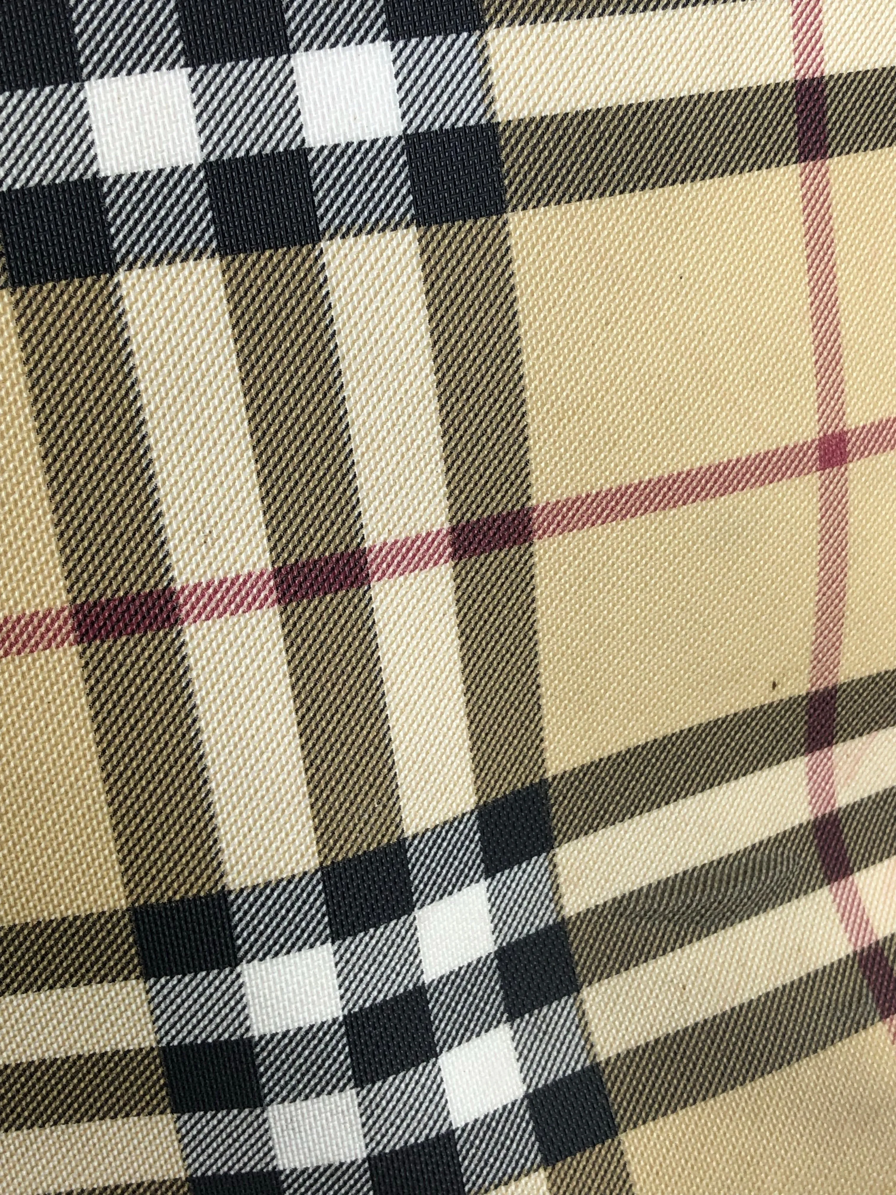 Burberry Classic Plaid Tote Bag
