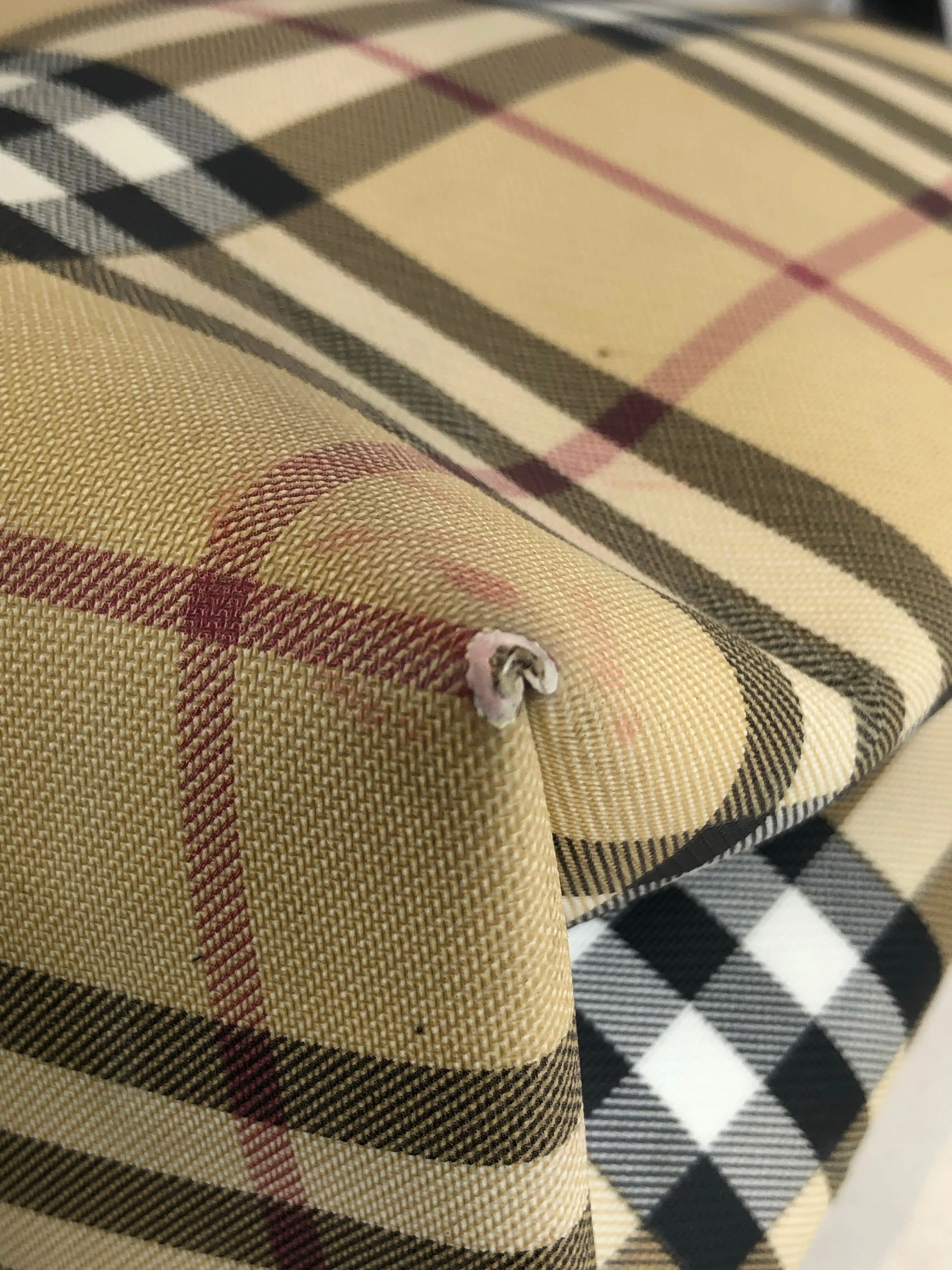 Burberry Classic Plaid Tote Bag