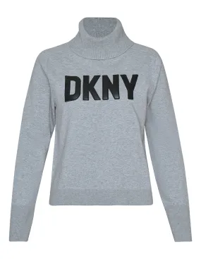 Cotton Nylon Logo Sweater