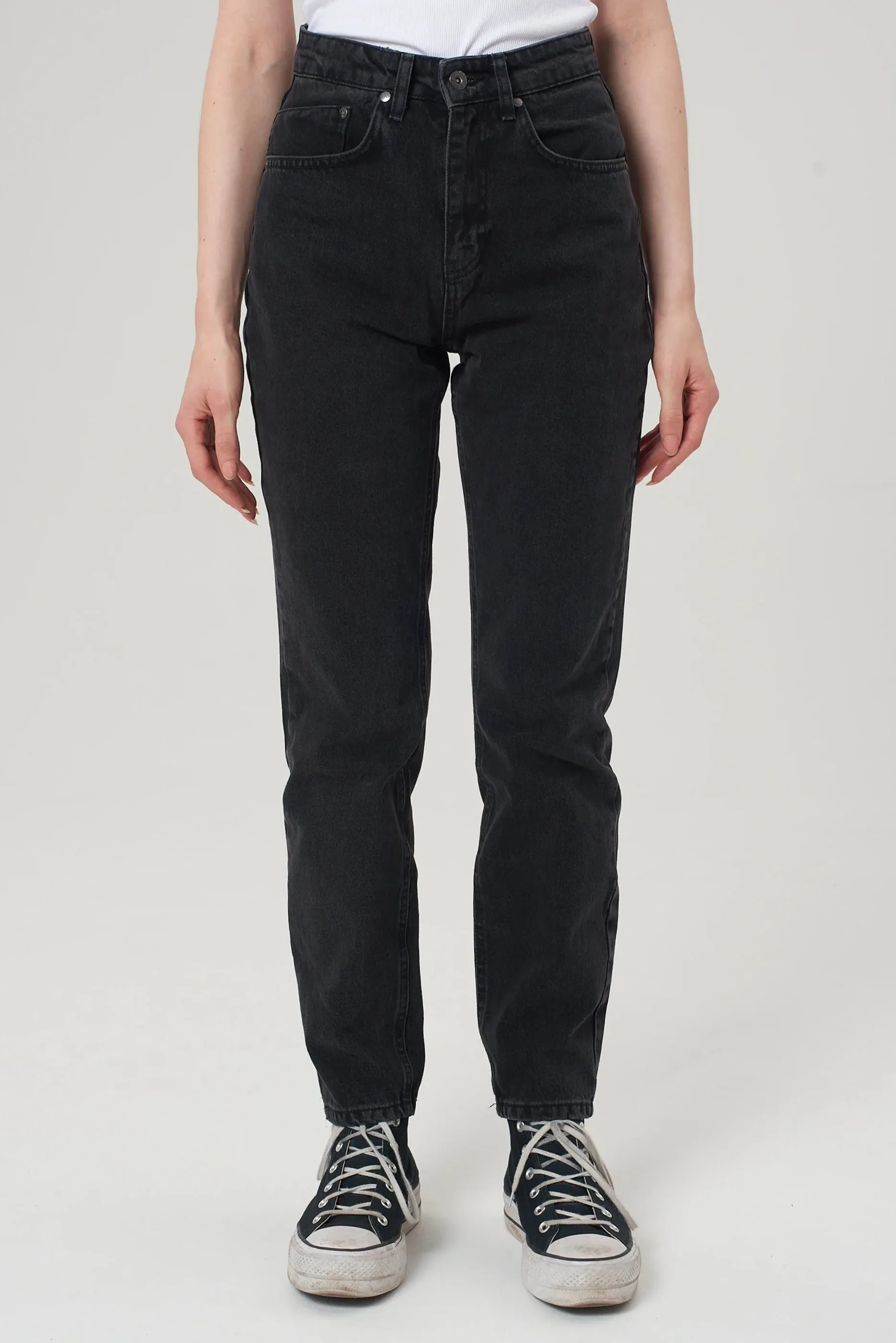 Cougar mom jean - charcoal