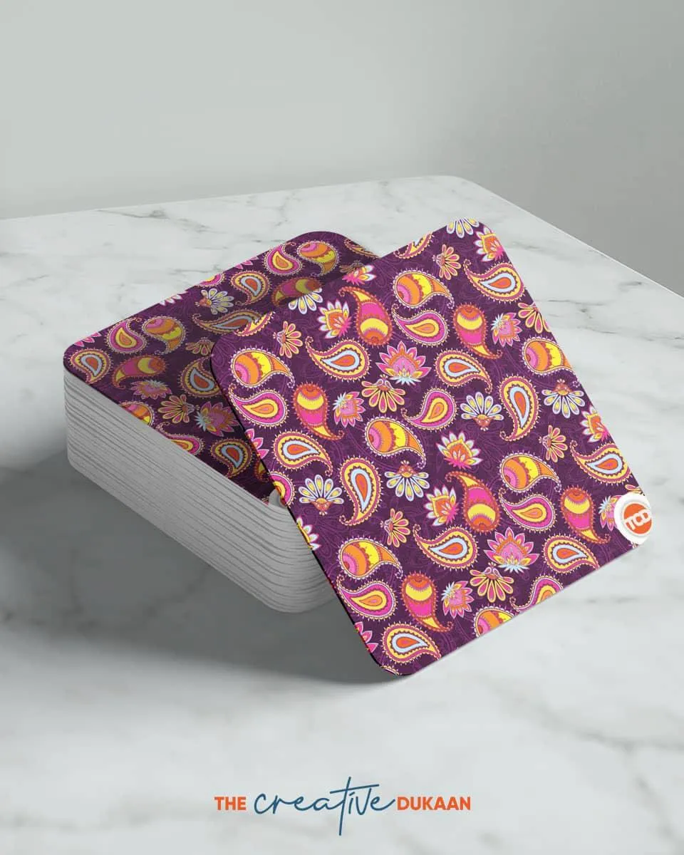 Creative Paisley Coasters Set