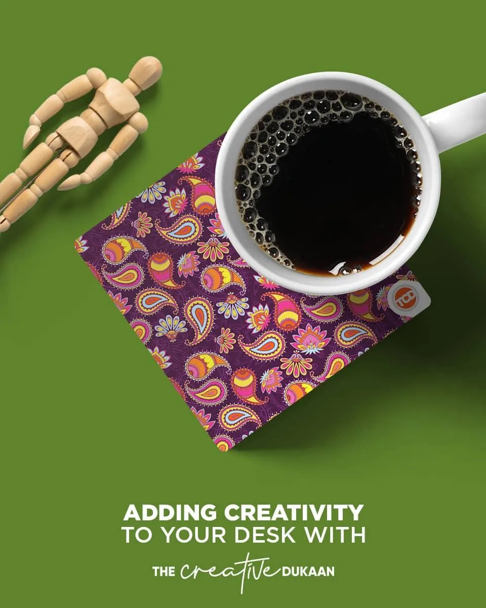 Creative Paisley Coasters Set