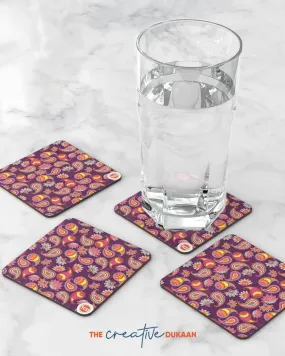 Creative Paisley Coasters Set