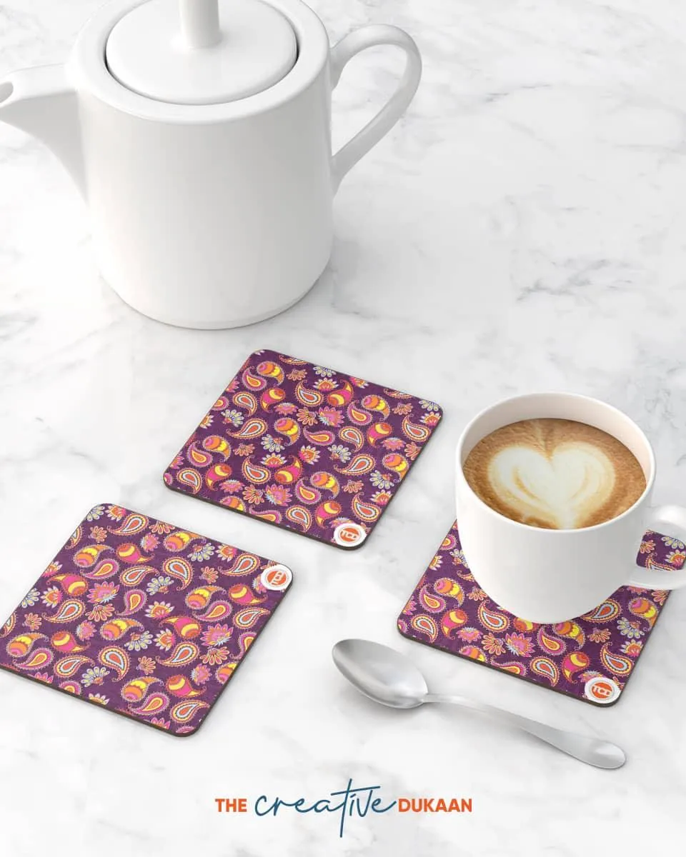 Creative Paisley Coasters Set