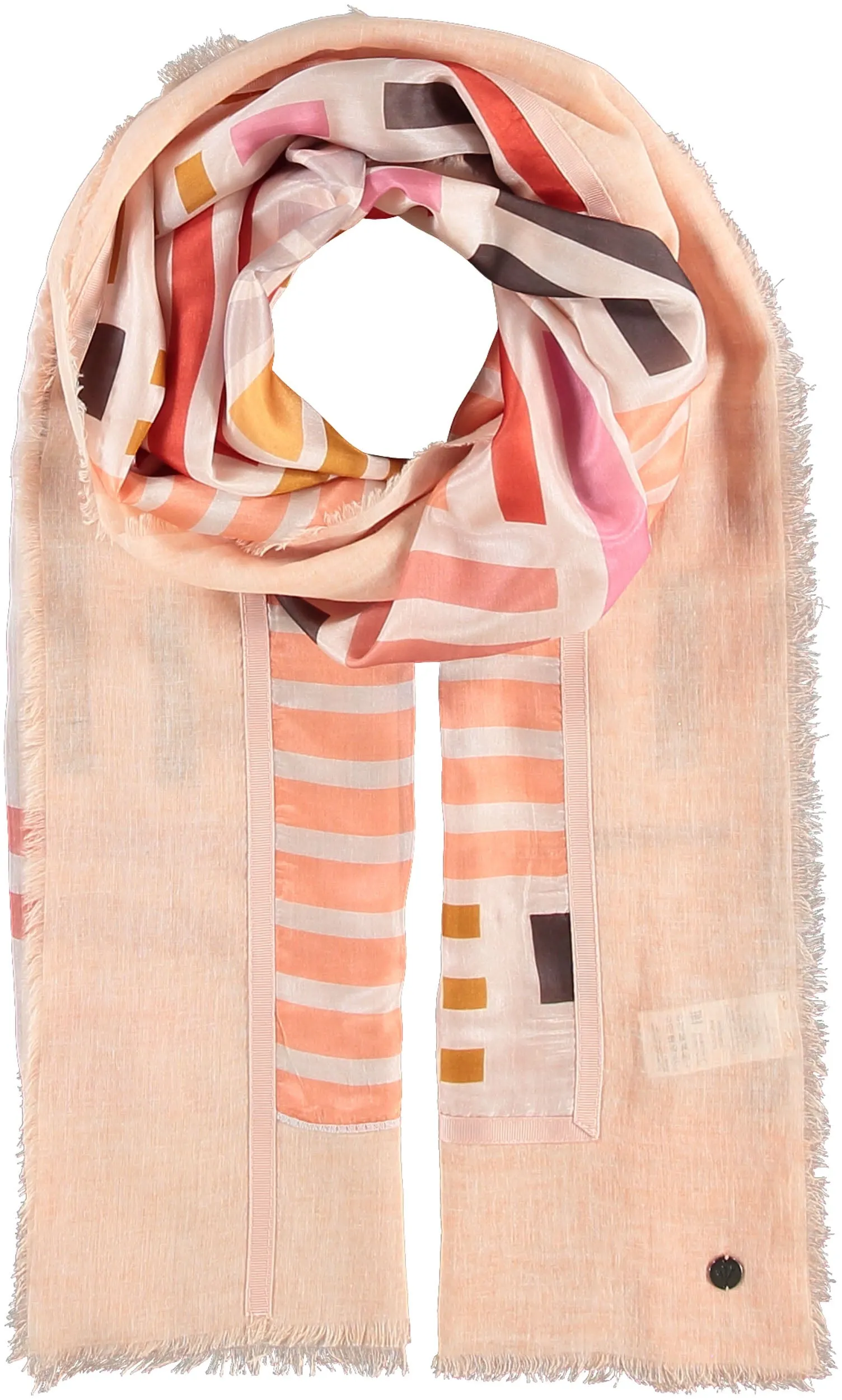 Cross Hatch Patchwork Cotton Silk Wrap
