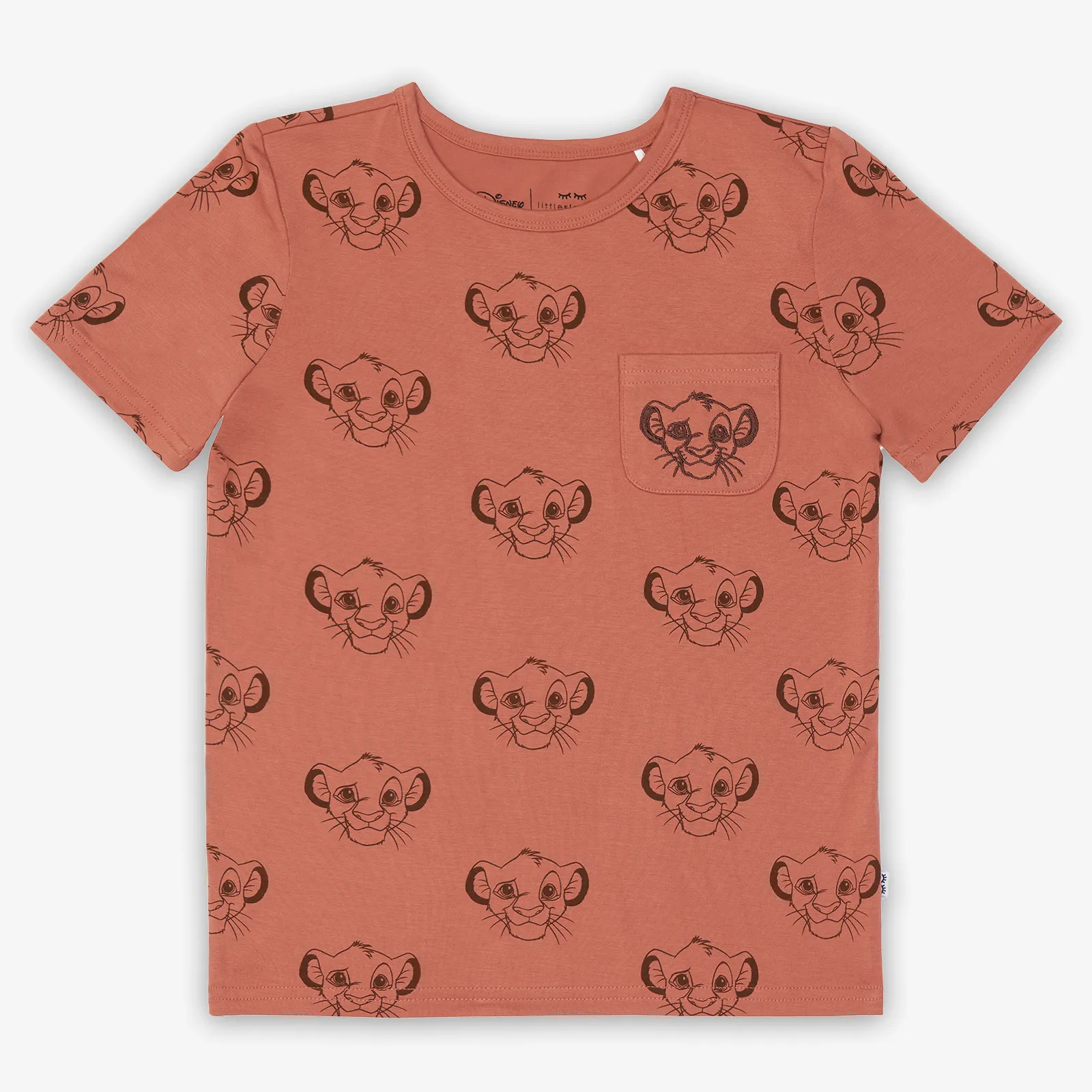 Disney Sweet Simba Embroidered Pocket Tee