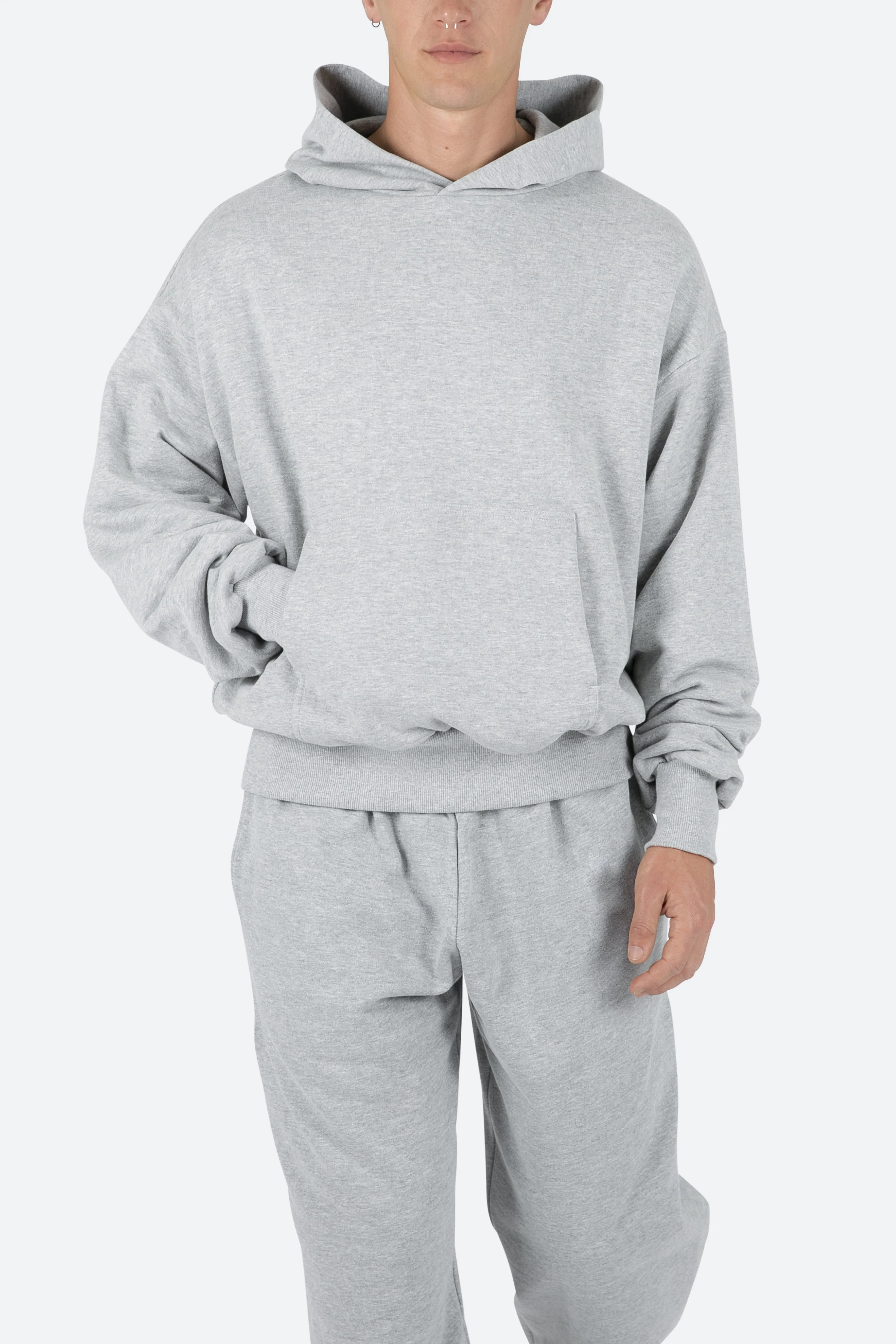 Double Layer Hoodie - Grey