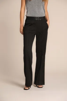 Easy Straight women's chino pants in jersey with zebra print straight fit