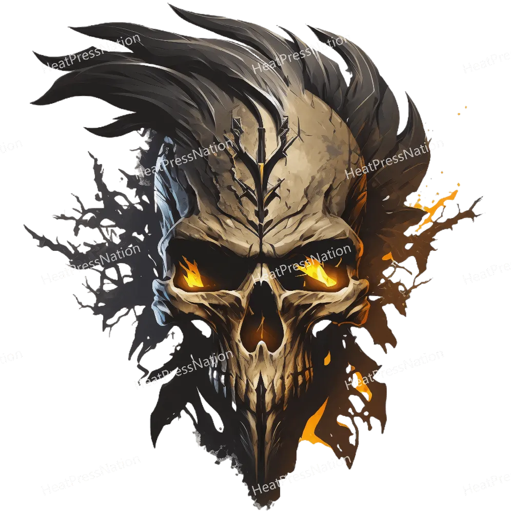 Fire Skull Design