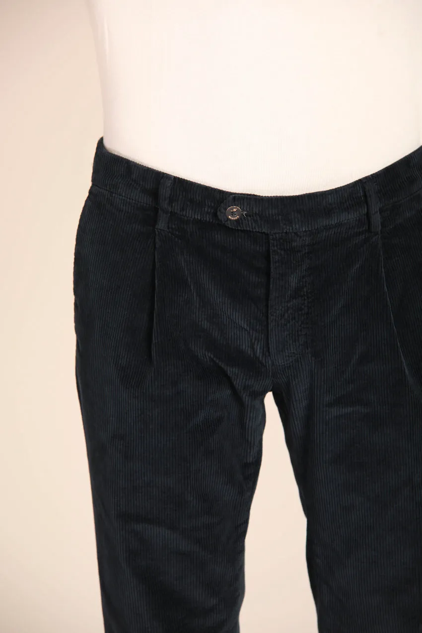 Genova men's velvet 500-striped regular fit chino pants